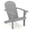 Gray, variant on Costway Patio Adirondack Chair with  Inclined Seat High Backrest & Wide Armrests Red