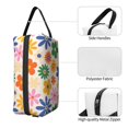 thumbnail image 3 of Goofa Groovy Daisy Flowers Printed Toiletry Bag with Handle,Large Capacity Travel Makeup Cosmetic Bag for Women, Carry on Airport Airline Compliant Bag, 3 of 9