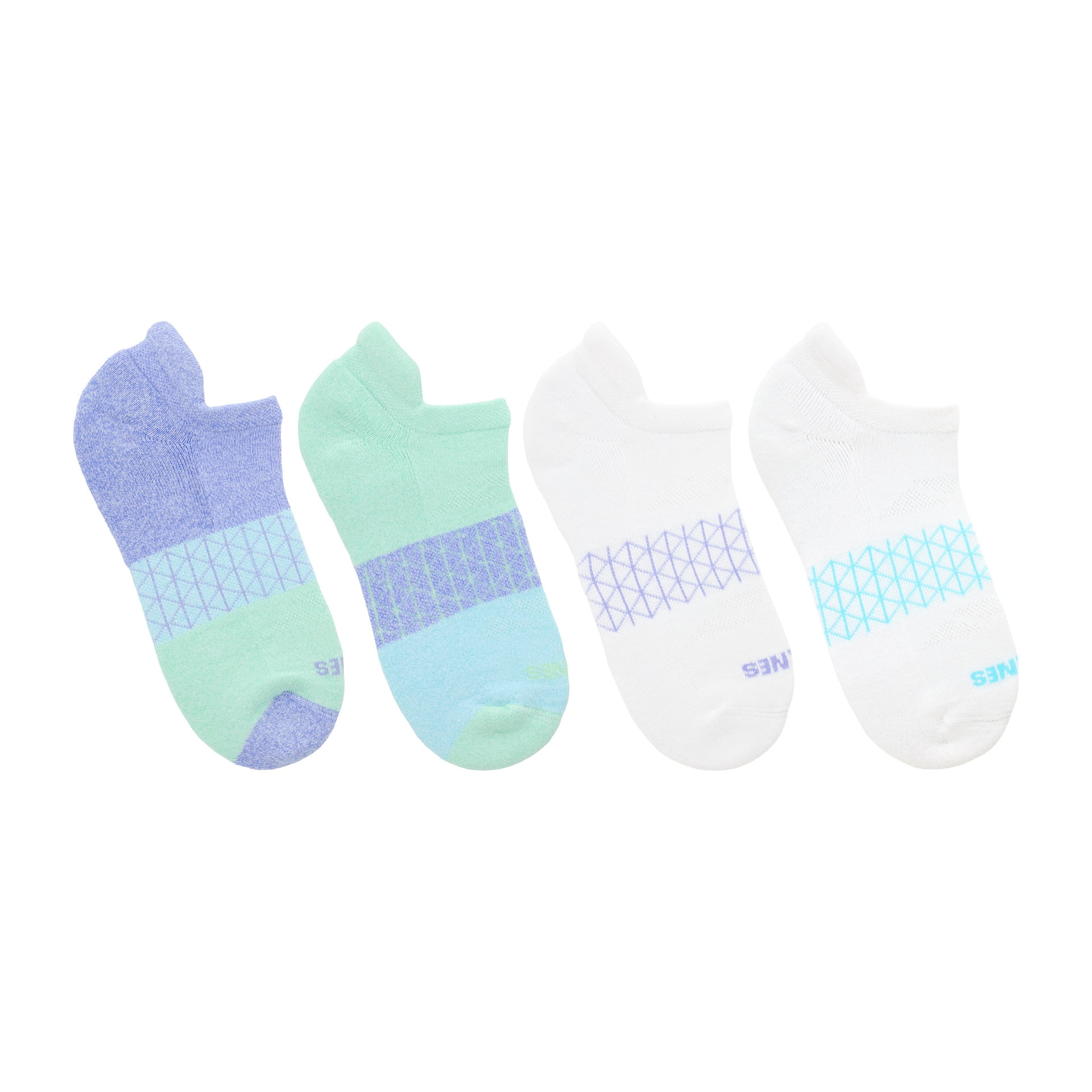 Hanes Womens Absolute Comfort No-Show Socks w/ Heel Shield, 4-Pack, Size 5-9