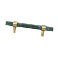 thumbnail image 4 of Tiradores de mármol para armarios, tiradores robustos y elegantes para cajoneras de baño, armarios, muebles de cocina y cómodas. Verde de 35x140 mm, 4 of 8