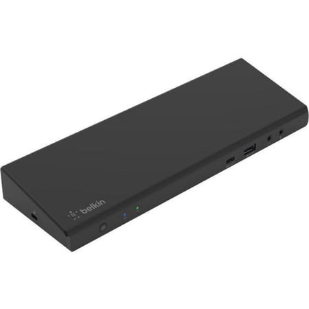 UPC: 0745883835867 | Belkin Triple Display DisplayLink Docking Station Hub with 3 HDMI Ports  2 DisplayPorts for Triple 4K Display with 85W Power Delivery  Gigabit Ethernet  3.5mm Mic/Speaker  1 USB-C and 5 USB-A Ports