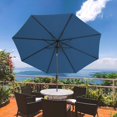 thumbnail image 6 of Outdoor 10 ft Patio Umbrella with Sand Bag Umbrella Base Included, Outdoor Umbrella with Tilt and Crank, Red, 6 of 9