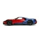 thumbnail image 5 of Jada Toys Marvel 1:24 2017 Ford GT Coche fundido a presión con figura de Spider-Man de 2,75 pulgadas, juguetes para niños y adultos, rojo/azul (99725), 5 of 5