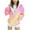 Hot Pink, variant on KyCheLot Girls Fall Jackets with Pockets Gardient Tie-Dye Print Loose Full Zip Long Sleeve Hoodie Outerwear 6-15Years