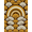 Orange, Pattern 3, variant on ODIKA 6'x9' Machine Washable Non-Slip Area Rug, 70s Brown High Traffic Rug, Brown, 1254108