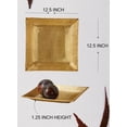 thumbnail image 5 of Serene Spaces Living Small Antique Square Brass Tray, 10" Square & 0.75" Tall, 5 of 6