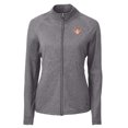 thumbnail image 2 of Women's Cutter & Buck Heather Black Texas Longhorns Vault Adapt Eco Knit Heather Recycled Full-Zip Jacket, 2 of 3