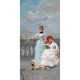 thumbnail image 2 of Vittorio Matteo Corcos 14x24 Gold Ornate Framed and Double Matted Museum Art Print Titled - Neapolitan Beauties (1885), 2 of 4