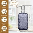 thumbnail image 2 of Glass Soap Dispenser 16oz Clear Lotion Pump  Gray  2 Pcack, 2 of 8