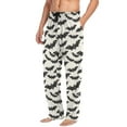 thumbnail image 5 of Men's Pajama Pants Bats Halloween Soft Long Sleep Lounge Pants, 5 of 7