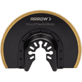 thumbnail image 6 of Arrow OSC35CA Titanium Coated Bi-Metal Oscillating Tool Radial Saw Blade for Woodworking, Drywall, PVC, and Metal, 3-1/2 Inch, 6 of 11