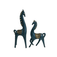 thumbnail image 1 of Ensemble de Figurines de Cheval Abstrait Bleu, 1 of 1