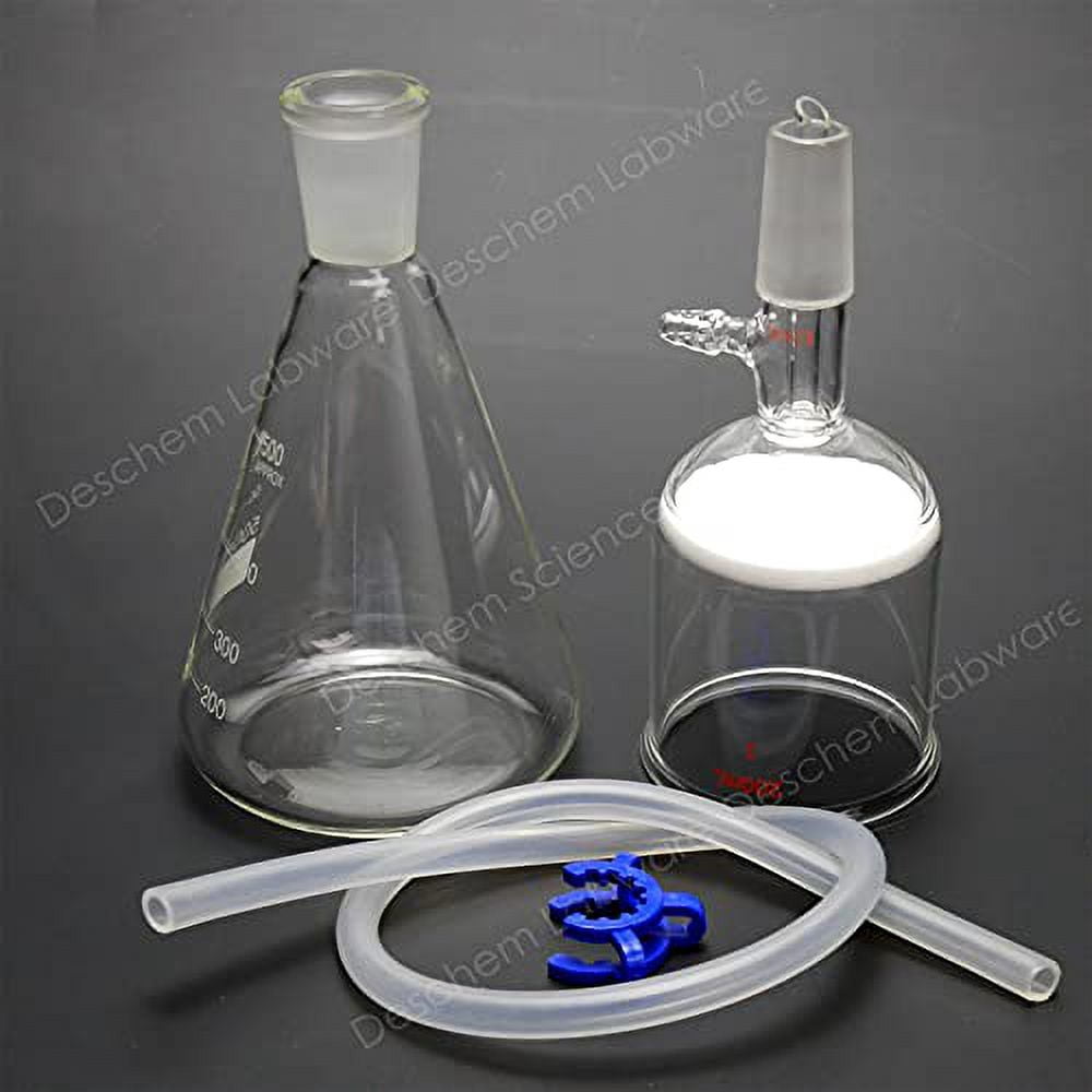 500ml,24/40,Suction Filtration Device,200ml Buchner Funnel,with Lab Vacuum Pump