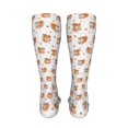 thumbnail image 6 of Kdxio Squirrel And Rose Funny Silky Novelty Funky Long Knee High Socks Soft 3D Print Cosplay Crazy Stockings for Men Women, 6 of 8