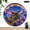 10x10in, variant on Patifu 10 Inch Wall Clock Mushroom Cottage Under Rainbow Print Silent Sweep Movement 10x10in