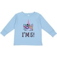 thumbnail image 3 of Inktastic 5th Birthday Unicorn Party 5 Year Old Girl Girls Long Sleeve Toddler T-Shirt, 3 of 5