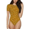 thumbnail image 2 of Picia Honey Bee Gnomes Womens One Piece Swimsuits Modest Tummy Control Bathing Suits Lace Up Slimming Swim Suit-Small, 2 of 9