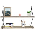 thumbnail image 3 of Sorbus 2 Tier Floating Shelves, For Photos, Decorative Items, and Much More - (Grey)Medium Density Fiberboard, 3 of 8