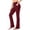 Wine, variant on Vivianyn HD Women's Flared Yoga Pants with Pockets, High Waist Stretch Casual Trousers,Wine,Size S-XXL