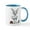 White/Blue Inside, variant on CafePress - Easter Bunny Painting Eggs Mugs - 11 oz Ceramic Mug - Novelty Coffee Tea Cup