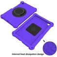 thumbnail image 6 of Kids Friendly Rugged Case for Lenovo Tab M10 Plus (3rd Gen) 10.6" 2022, Heat Dissipation Multi-viewing Angle Stand, 360 Degree Rotation Shock-Absorbing Drop Protection Shoulder Strap, Purple, 6 of 10