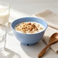 thumbnail image 5 of Djiypn 4 Pcs Unbreakable Cereal Bowls Set, 30 Oz Wheat Straw Bowls Set, Microwave & Dishwasher Safe Bowls for Kitchen, Reusable Plastic Bowls for Soup, Salad and Snack, Blue, 5 of 9