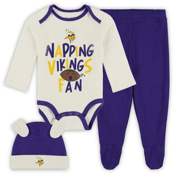 Infant Outerstuff Minnesota Vikings Little Champ Three-Piece Set