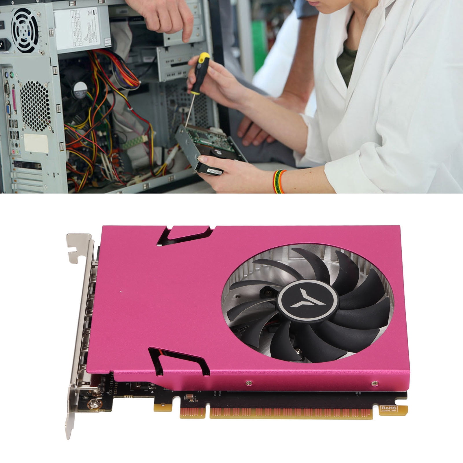 Graphics Card, HDR Technology 10bit Color Depth Copy Display 4K Clear Picture Video Card  For Desktop Computer