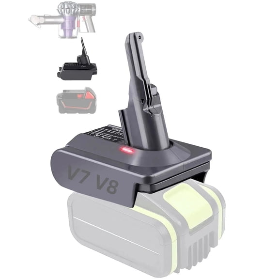 For Green*works 24V Lithium Batteries Compatible with For Dy*son V7 V8 Vacuum Cleaners Power Tools GRW24V7V8 Battery Adapter Converter