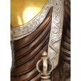 thumbnail image 4 of 14" Brass Lord Buddha Idol with Dorje | Handmade | Made in India, 4 of 4