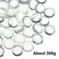 thumbnail image 3 of Fire Glass Beads for Fire Pit, Flat Marble Beads, Glass Pebbles, 17-19mm(2/3"-3/4"),300g/0.66lbs  Clear, 3 of 5