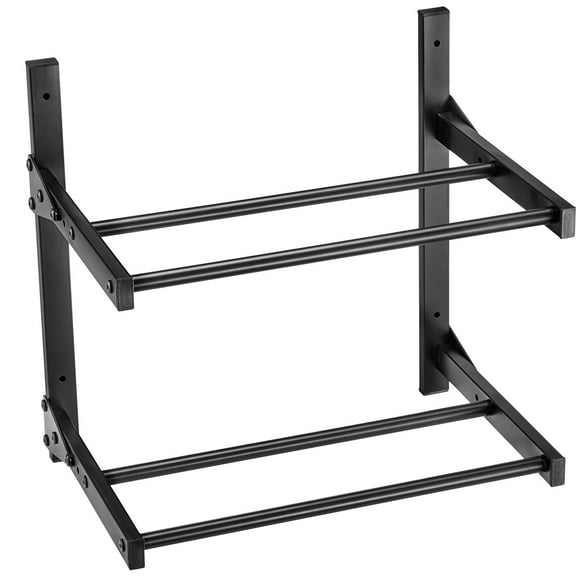 KFFKFF Wall-Mounted 2-Tier Printer Filament Storage Shelf, Rolling Spool Holders with Wheels, Ideal for Organizing Filaments in 3D Printing Studios and Workshops (Shelf Only)