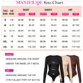 thumbnail image 4 of MANIFIQUE Tummy Control Thong Bodysuit Long Sleeve Shapewear for Women 2024 Shirt Tops, 4 of 4