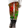 thumbnail image 5 of Christmas Leggings for Women Elastic High Waist Slim Fit Festive Print Thermal Leggings Workout Yoga Pants, 5 of 7