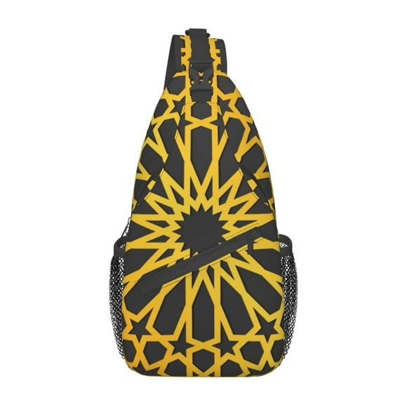 ZICANCN Crossbody Sling Bag for Men Women - Pattern Design Casual Shoulder Backpacks for Travel Sport Climbing Runners Daypack