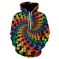 thumbnail image 3 of Nueva sudadera con capucha colorida de llama morada 3D para hombre y mujer, sudadera con capucha para otoño e invierno, abrigo divertido, ropa para hombre, chaqueta con capucha, 3 of 5