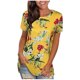thumbnail image 1 of Tops estampados de manga corta de ocio con cuello redondo de verano a la moda para mujer Fridja ghk5507, 1 of 5