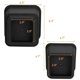 thumbnail image 4 of Elevadores de muebles MACHAO juego de 8 pies de plástico negro, 4 of 5