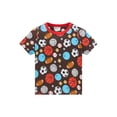 thumbnail image 4 of QEFJNO 2-8Y Kids Boys Cotton Pajamas Set 2PCS Short Sleeve Top and Shorts for Toddler Boys Soccer Pjs Summer, 4 of 10