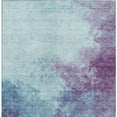 thumbnail image 5 of HomeRoots 604840 5 x 8 ft. Sky Blue & Purple Abstract Washable Indoor & Outdoor Rectangle Area Rug, 5 of 5
