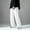 White, variant on SNOWSONG Slim Fit Pants for Men Men Sweatpants Men's Casual Fashion Solid Color Loose Wide Leg Straight Leg Pants Men's Casual Pants Chinos Pants Men Black L