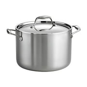 Tramontina 8 Qt Tri-Ply Clad Stainless Steel Covered Stock Pot