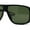 Matte Black Green, variant on Mens Oversize European Design Racer Plastic Fashion Sunglasses All Black