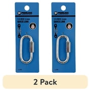 (2 pack) 1/4" Quick Link, Zinc Plated, Peerless Chain Company, #4721238