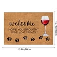 thumbnail image 2 of Hearth & Gear Velvet Non Bathroom Rug Mat With Cartoon Animal Design Super Absorbent Machine Washable Doormat For Indoor Entryway Floor Carpet Small Furry Rug Bohemian Soft Blanket Knit Throw Blankets, 2 of 4