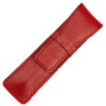 thumbnail image 1 of DiLoro Étui à Stylos Simple en Cuir Buffalo Épais Pleine Fleur Rouge Buffalo, 1 of 4