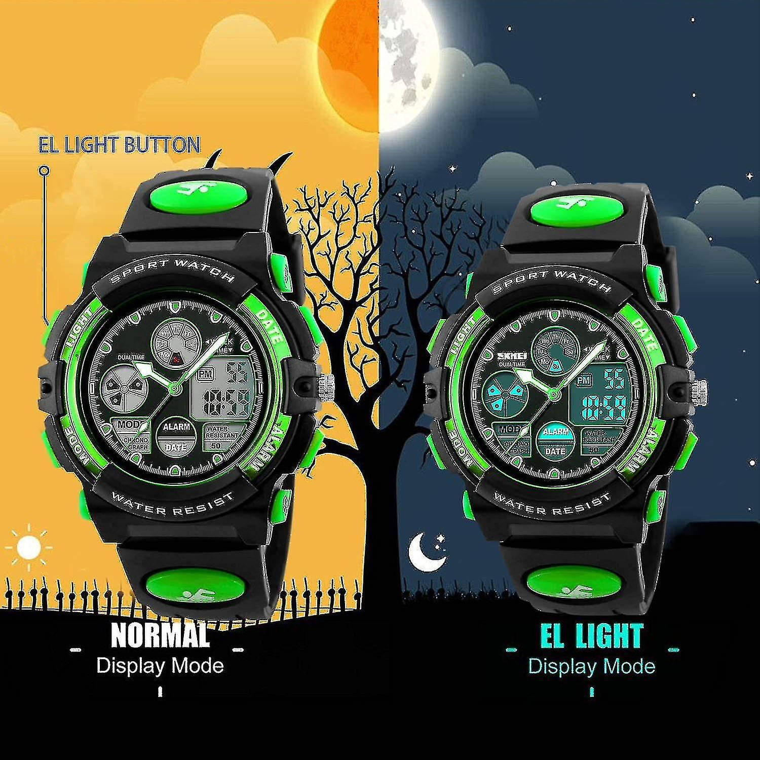 Kids Digital Sport Watch Boys Girls Waterproof Sports Outdoor Watches Children Casual Electronic Analog Quartz Wrist Watches With Walmart