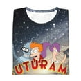 thumbnail image 7 of Futurama Planet Express Logo Teen T-Shirt Crewneck Short Sleeve Double-Sided Print Summer Tee Shirts Top For Youth Boys Girls Children Large, 7 of 7