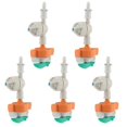 thumbnail image 1 of Lot de 5 arroseurs rotatifs avec pulvérisateur suspendu anti-goutte et raccord micro-goutte pour irrigation de jardin, 1 of 4