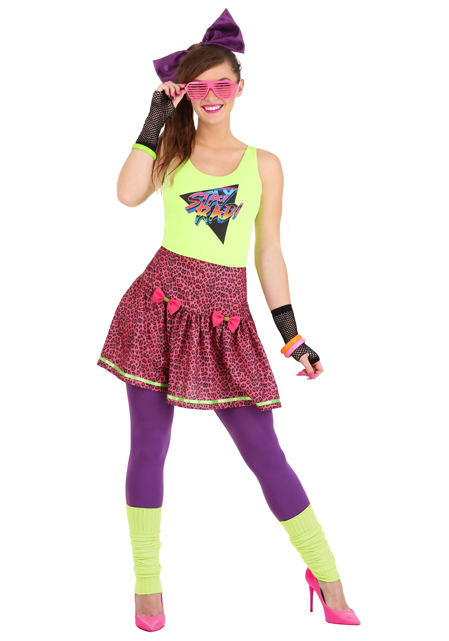 Womens 80s Rad Costume - Walmart.com